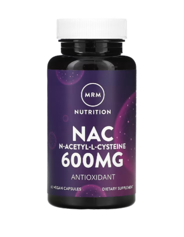 MRM Nutrition, Nac, N-Acetyl-L-Cysteine, 600 mg, 60 Vegan Capsules