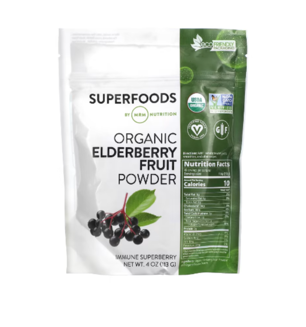 MRM Nutrition, Organic Elderberry Fruit Powder, 4 oz (113 g)