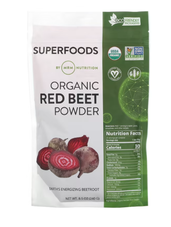 MRM Nutrition, Organic Red Beet Powder, 8.5 oz (240 g)