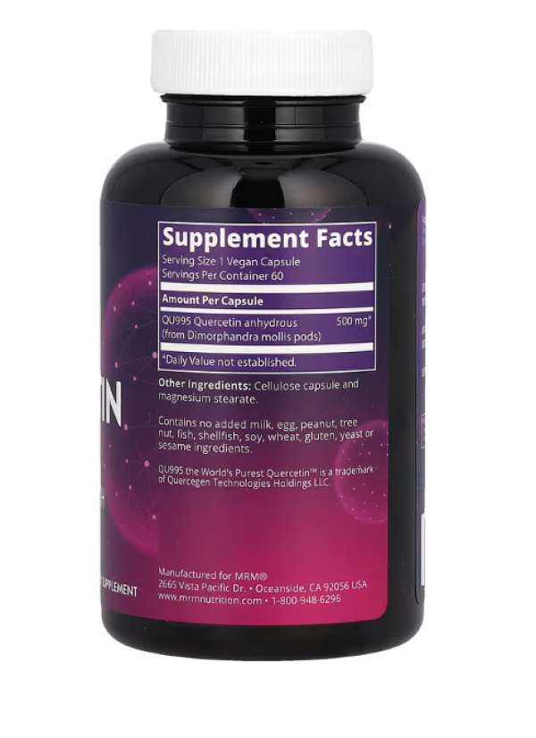 MRM Nutrition, Quercetin, 60 Vegan Capsules