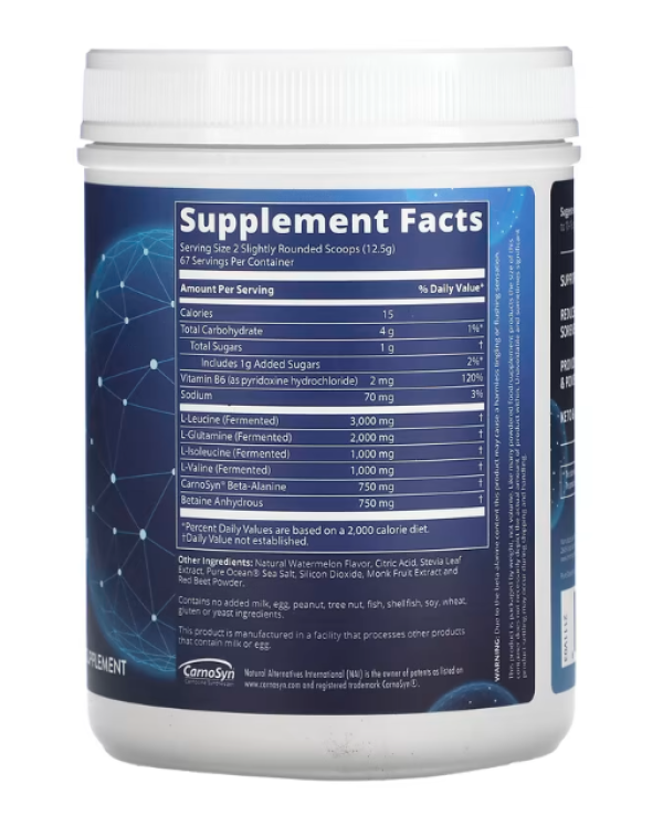 MRM Nutrition, Reload BCAA+G, Post-Workout Recovery, Watermelon, 29.6 oz (840 g)