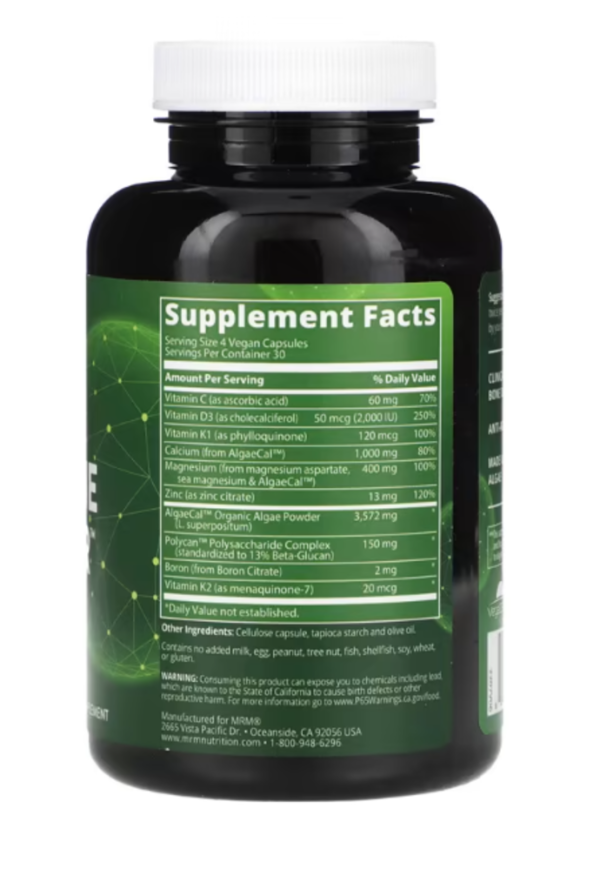 MRM Nutrition, Vegan Bone Maximizer, 120 Vegan Capsules
