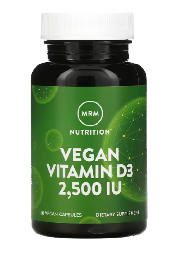 MRM Nutrition, Vegan Vitamin D3, 2,500 IU, 60 Vegan Capsules