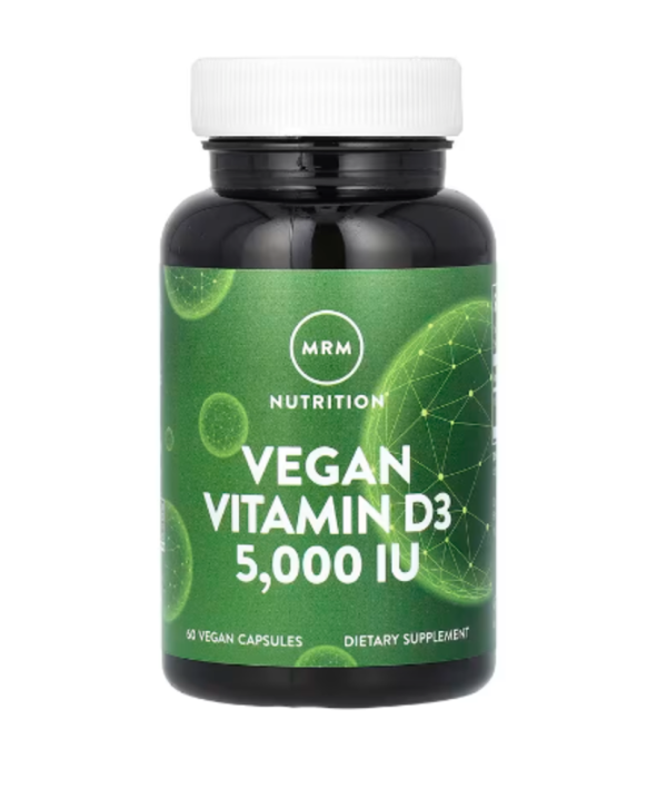 MRM Nutrition, Vegan Vitamin D3, 5,000 IU, 60 Vegan Capsules