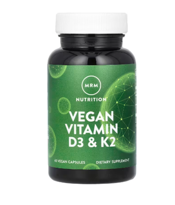MRM Nutrition, Vegan Vitamin D3 & K2, 60 Vegan Capsules