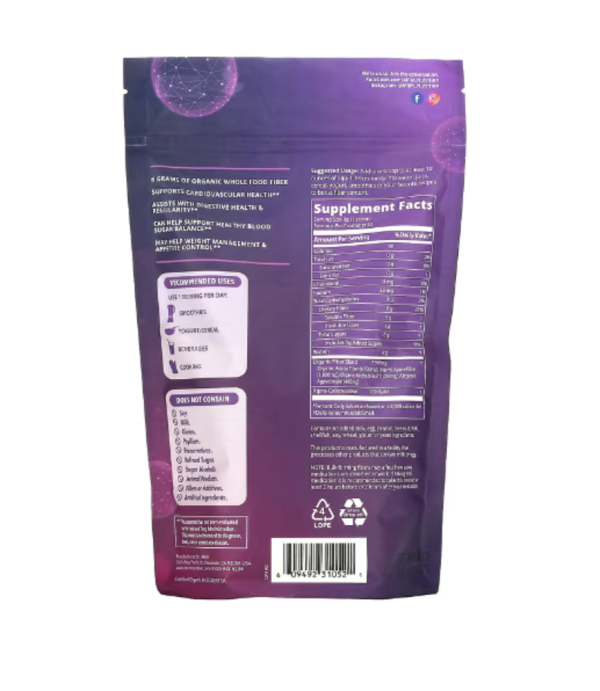 MRM Nutrition, Whole Food, Organic Fiber with Enzymes and Prebiotics, 9.03 oz (256 g)