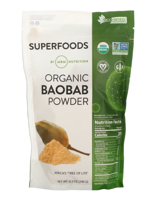 MRM, Organic Baobab Powder, 8.5 oz (240 g)