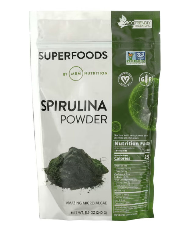 MRM, RAW Spirulina Powder, 8.5 oz (240 g)