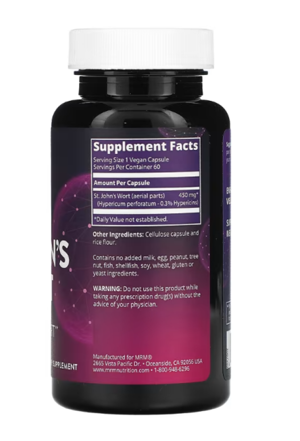 MRM, St. John's Wort, 60 Vegan Capsules