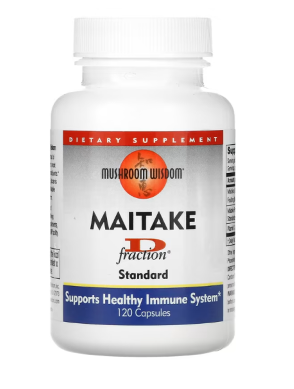 Mushroom Wisdom, Maitake D Fraction, Standard, 120 Capsules