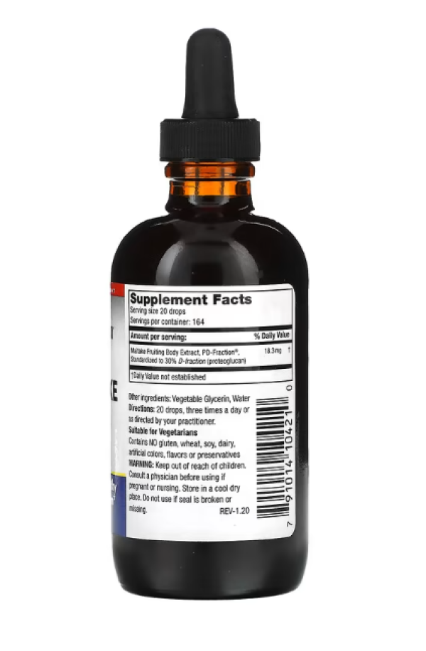 Mushroom Wisdom, Maitake D-Fraction, Standard, 120 ml