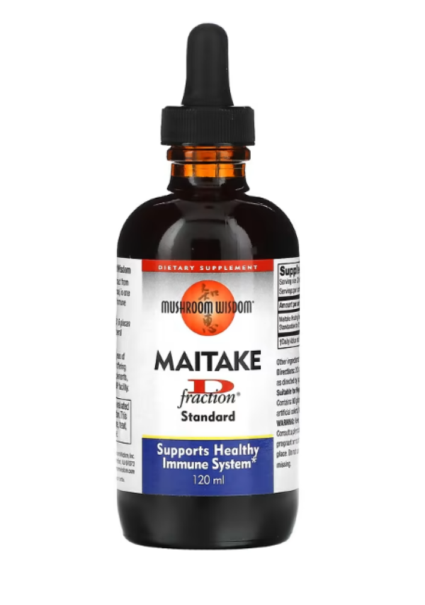 Mushroom Wisdom, Maitake D-Fraction, Standard, 120 ml
