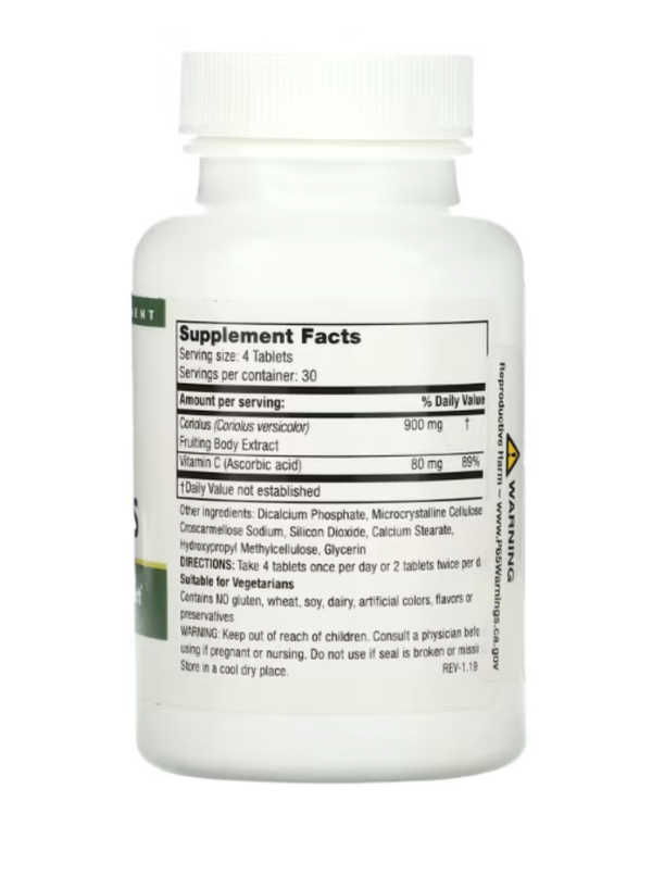 Mushroom Wisdom, Super Coriolus, 120 Vegetarian Tablets