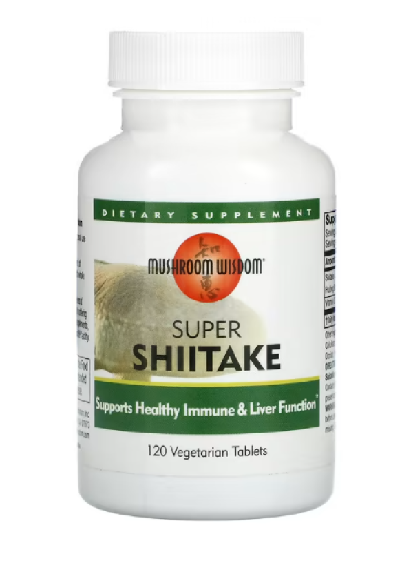 Mushroom Wisdom, Super Shiitake, 120 Vegetarian Tablets