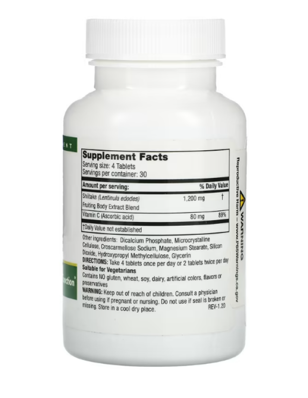 Mushroom Wisdom, Super Shiitake, 120 Vegetarian Tablets