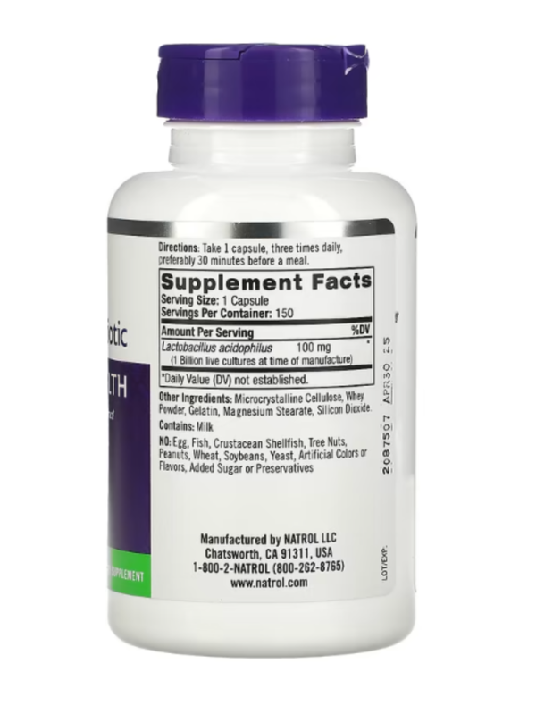 Natrol, Acidophilus Probiotic, 1 Billion, 150 Capsules