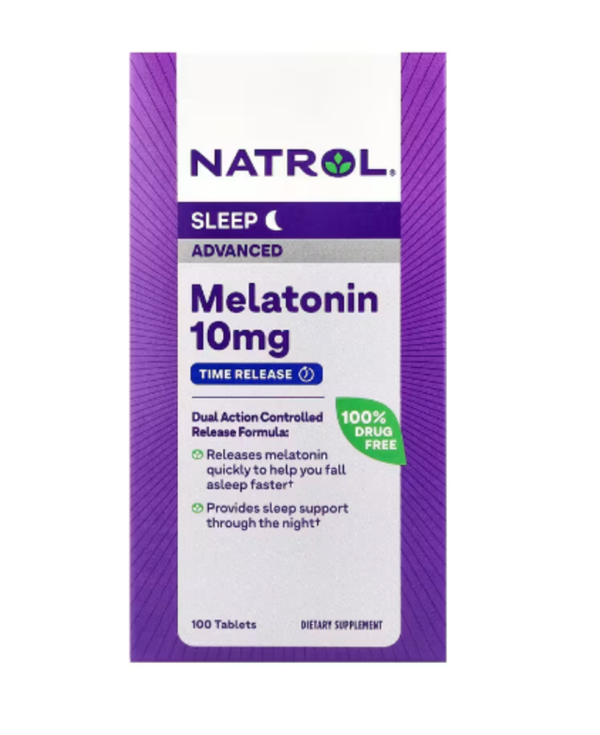 Natrol, Advanced Melatonin, Sleep, 10 mg, 100 Tablets