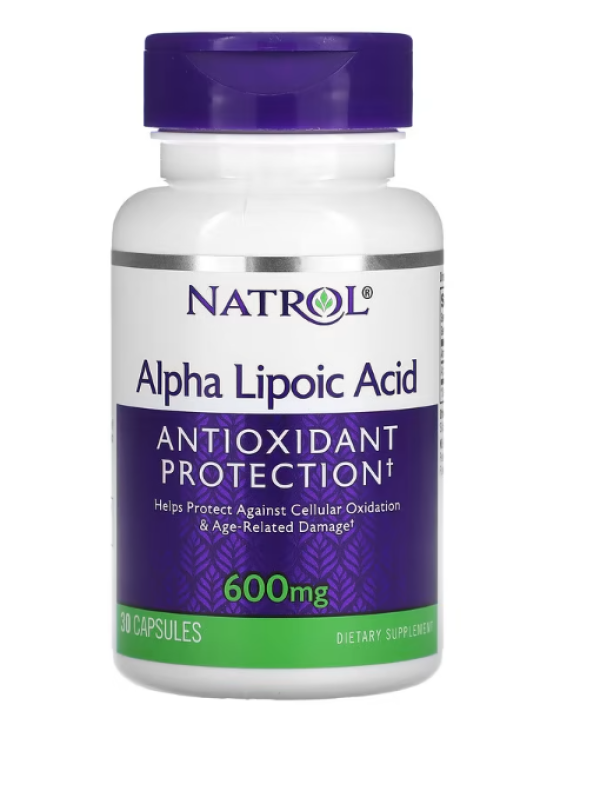 Natrol, Alpha Lipoic Acid, 600 mg, 30 Capsules