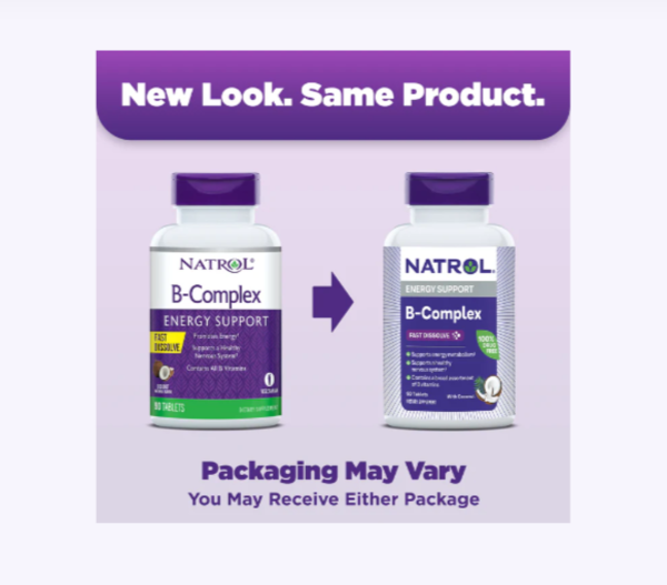 Natrol, B-Complex, Fast Dissolve, Coconut, 90 Tablets