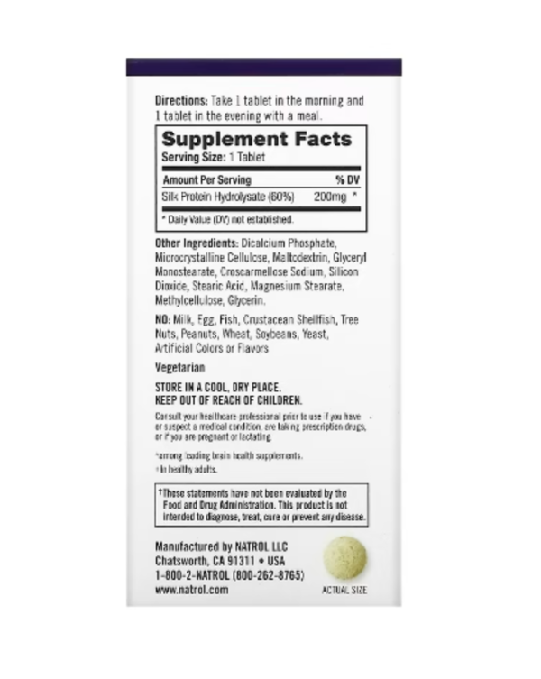 Natrol, Cognium Memory, Extra Strength, 200 mg, 60 Tablets
