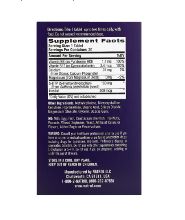 Natrol, Daily Stress Relief, Time Release, 30 Tablets
