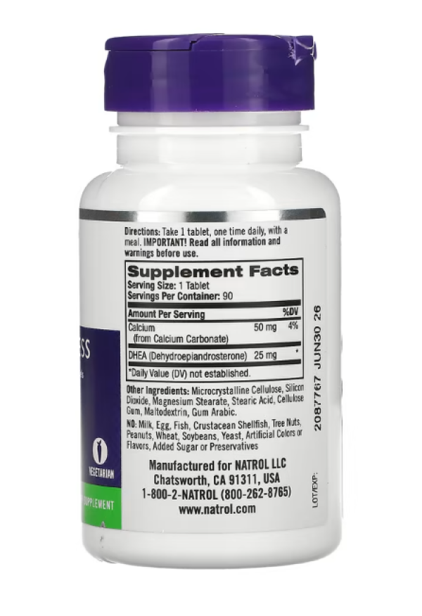 Natrol, DHEA, 25 mg, 90 Tablets