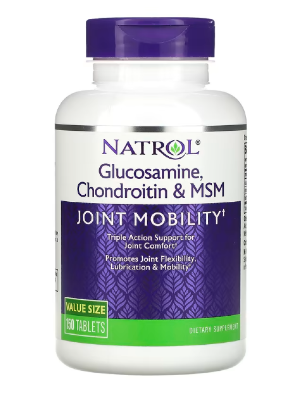 Natrol, Glucosamine, Chondroitin & MSM, 150 Tablets