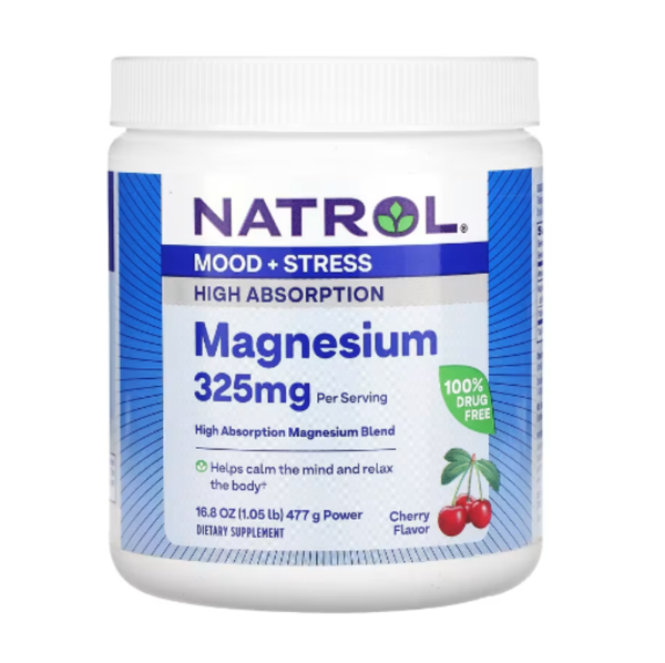 Natrol, Magnesium, Cherry, 16.8 oz (477 g)