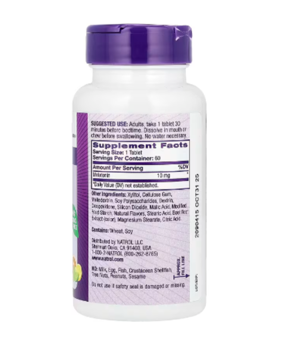 Natrol, Melatonin, Citrus, 10 mg, 60 Tablets