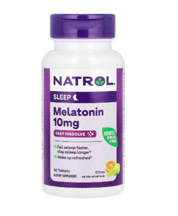 Natrol, Melatonin, Citrus, 10 mg, 60 Tablets