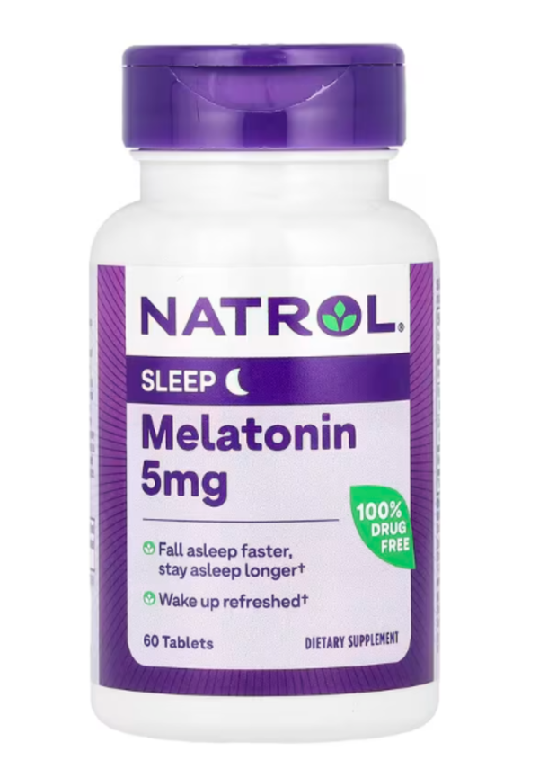 Natrol, Melatonin, Extra Strength, 5 mg, 60 Tablets