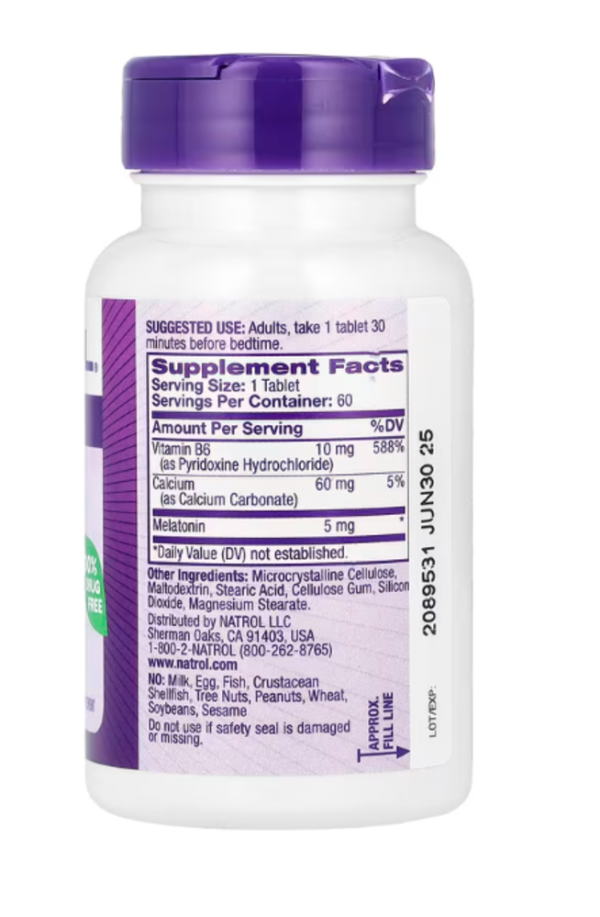 Natrol, Melatonin, Extra Strength, 5 mg, 60 Tablets