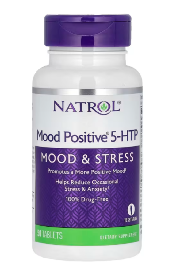 Natrol, Mood Positive 5-HTP, 50 Tablets