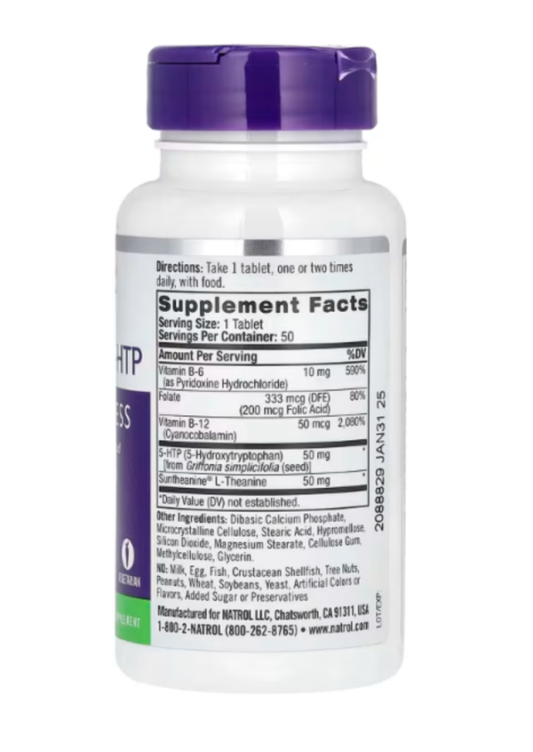 Natrol, Mood Positive 5-HTP, 50 Tablets