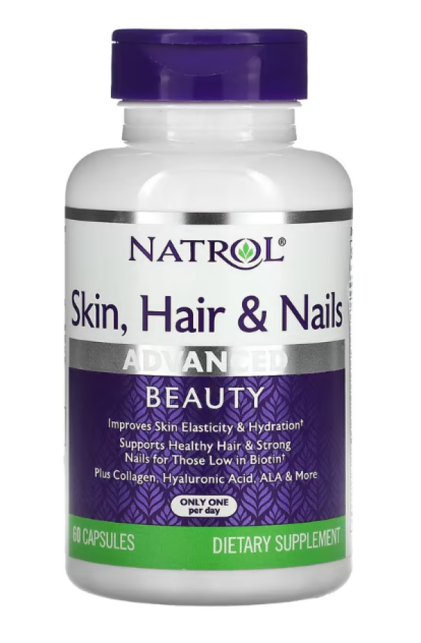 Natrol, Skin, Hair & Nails, Advanced Beauty, 60 Capsules