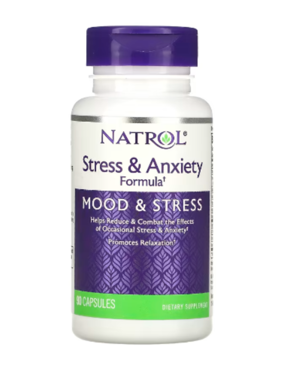 Natrol, Stress & Anxiety Formula, 90 Capsules