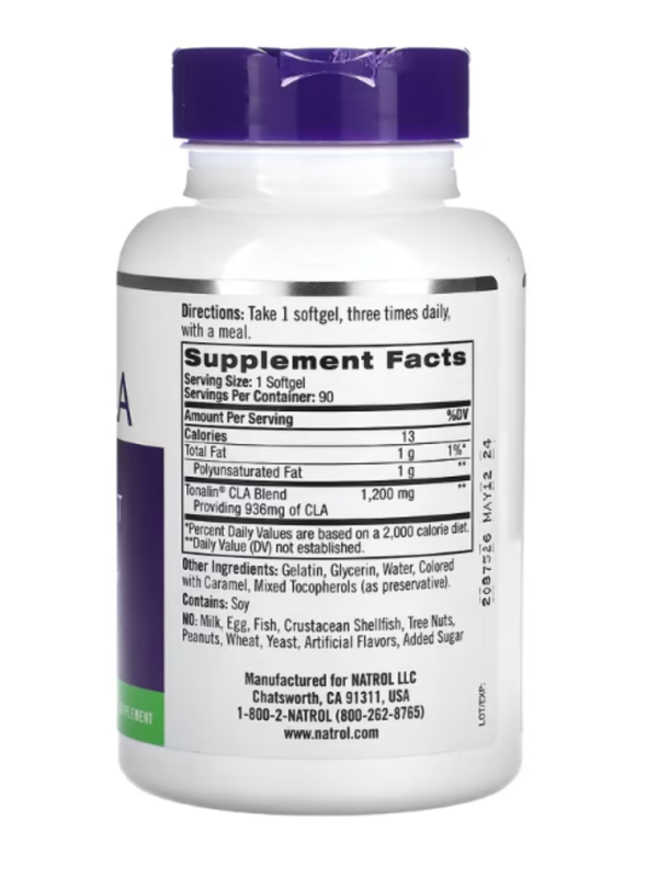 Natrol, Tonalin CLA, 1,200 mg, 90 Softgels