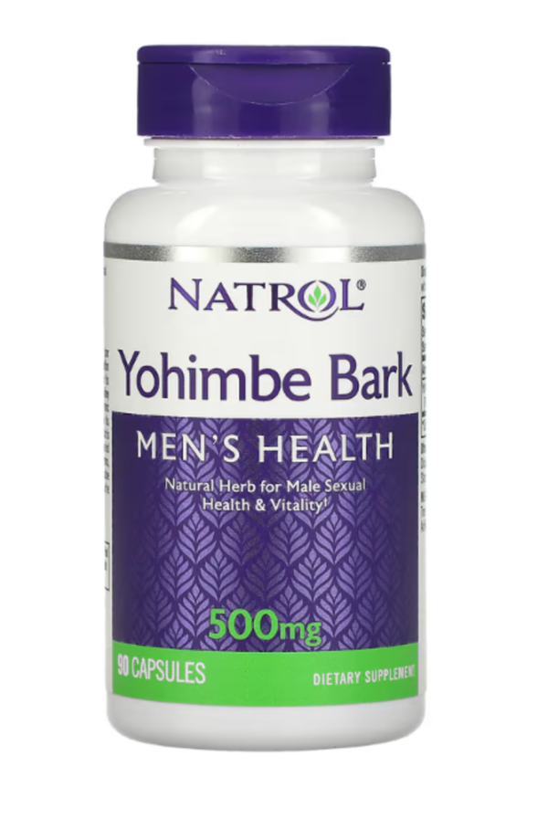 Natrol, Yohimbe Bark, 500 mg, 90 Capsules