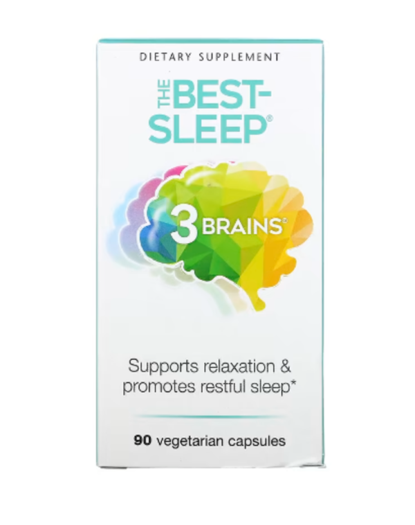 Natural Factors, 3 Brains, The Best-Sleep, 90 Vegetarian Capsules