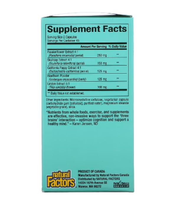 Natural Factors, 3 Brains, The Best-Sleep, 90 Vegetarian Capsules