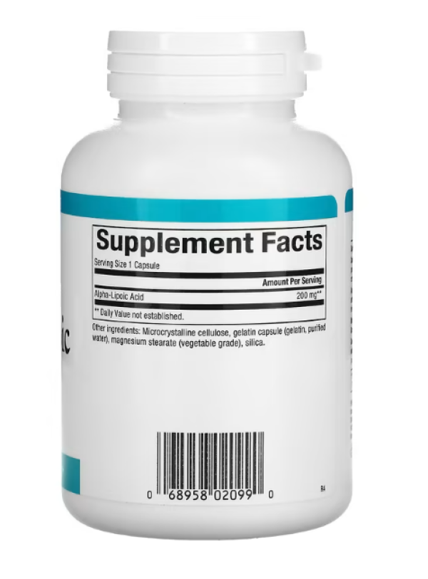 Natural Factors, Alpha-Lipoic Acid, 200 mg, 120 Capsules