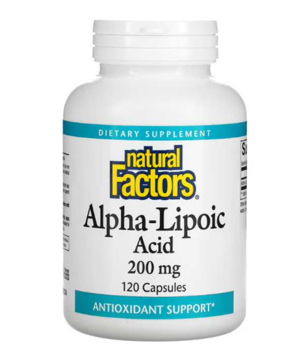Natural Factors, Alpha-Lipoic Acid, 200 mg, 120 Capsules