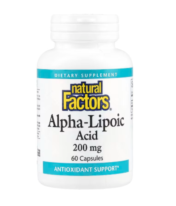 Natural Factors, Alpha-Lipoic Acid, 200 mg, 60 Capsules