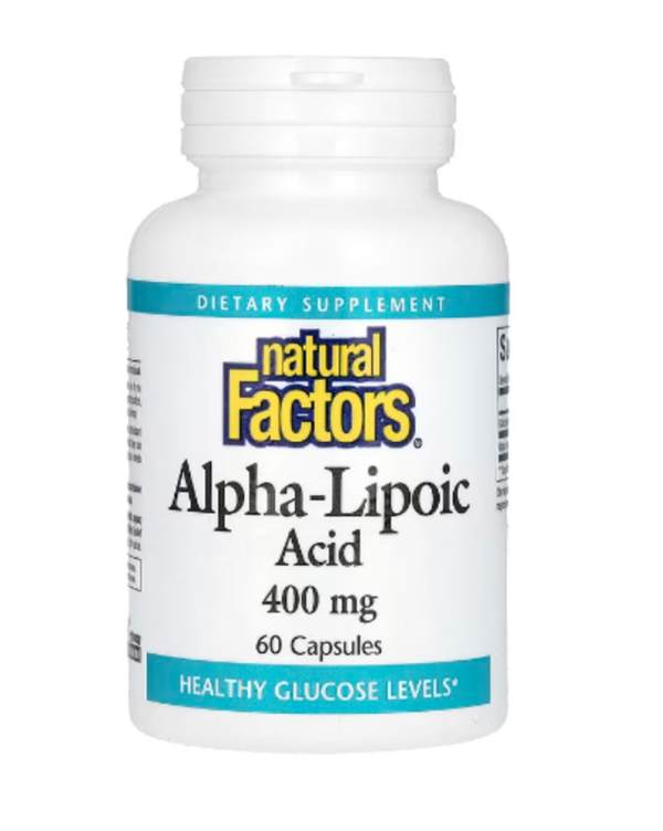 Natural Factors, Alpha-Lipoic Acid, 400 mg, 60 Capsules