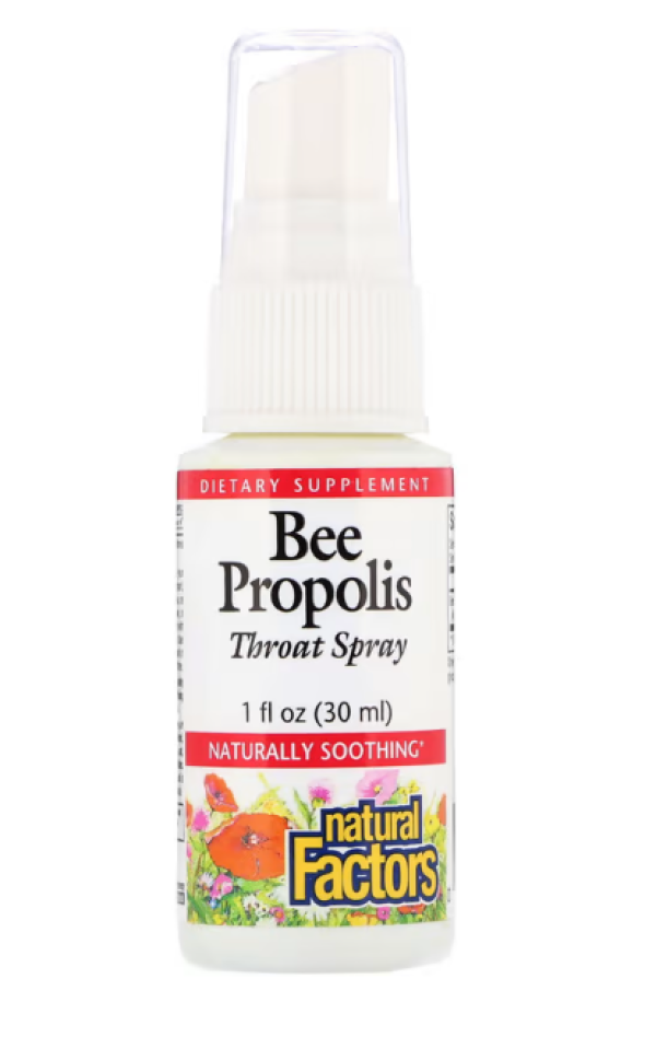 Natural Factors, Bee Propolis, Throat Spray, 1 fl oz (30 ml)