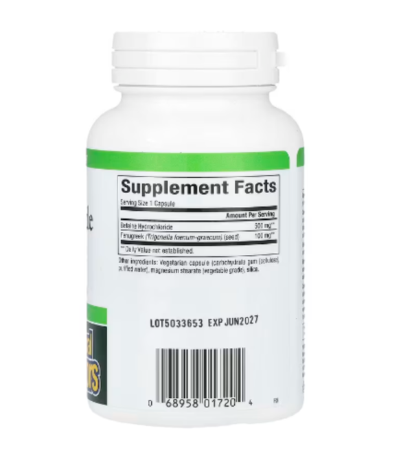Natural Factors, Betaine Hydrochloride with Fenugreek, 500 mg, 90 Vegetarian Capsules