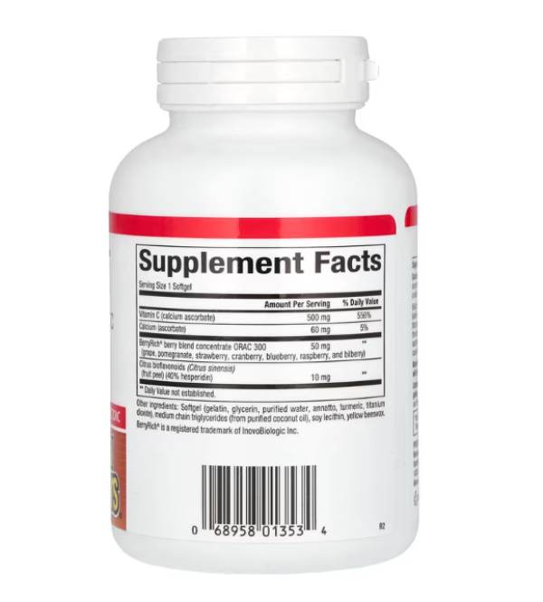 Natural Factors, BioCgel, Buffered Vitamin C with BerryRich, 500 mg, 90 Softgels