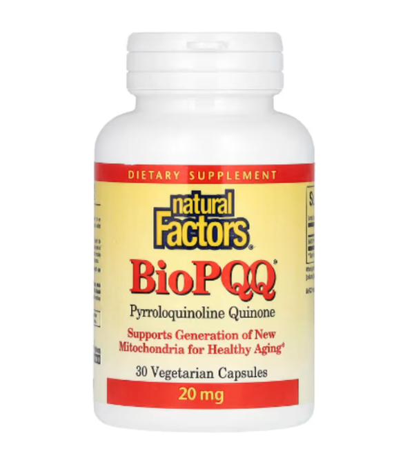 Natural Factors, BioPQQ, 20 mg, 30 Vegetarian Capsules