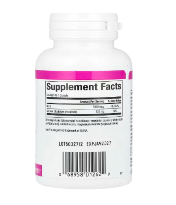 Natural Factors, Biotin, 5,000 mcg, 60 Vegetarian Capsules