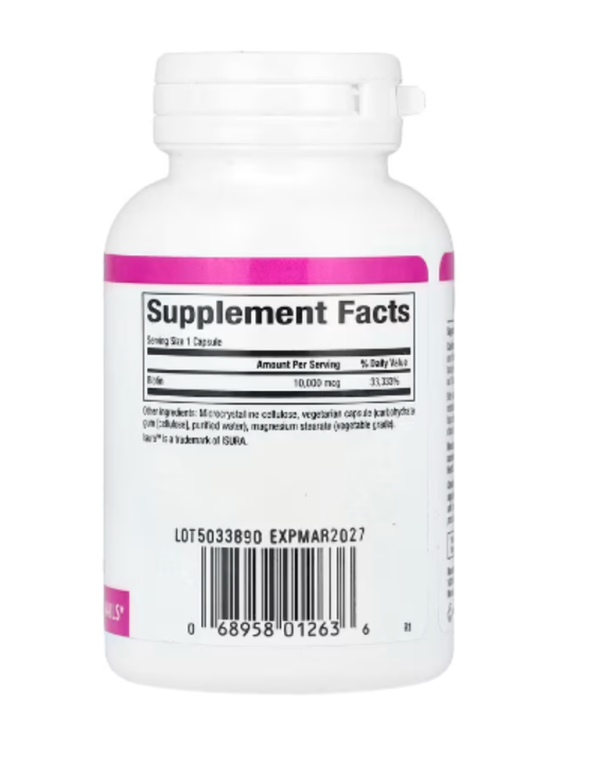 Natural Factors, Biotin, Extra Strength , 10,000 mcg, 60 Vegetarian Capsules